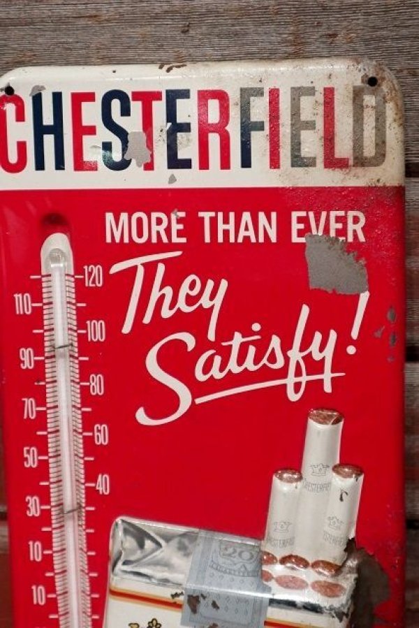 画像2: dp-220401-57 CHESTERFIELD / 1950's Thermometer Sign