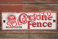 dp-220401-27 USS Cyclone Fence / Vintage Sign