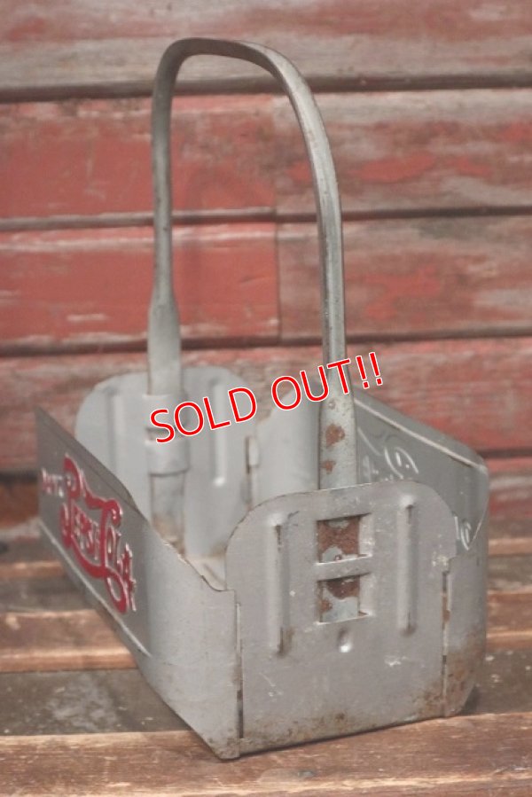 画像4: dp-220401-265 PEPSI / 1940's Metal Bottle Carrier