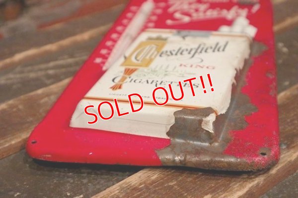 画像6: dp-220401-57 CHESTERFIELD / 1950's Thermometer Sign