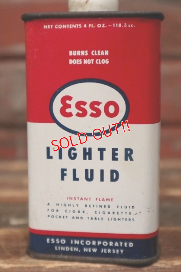 画像2: dp-220401-151 Esso / 1950's LIGHTER FLUID Oil Can