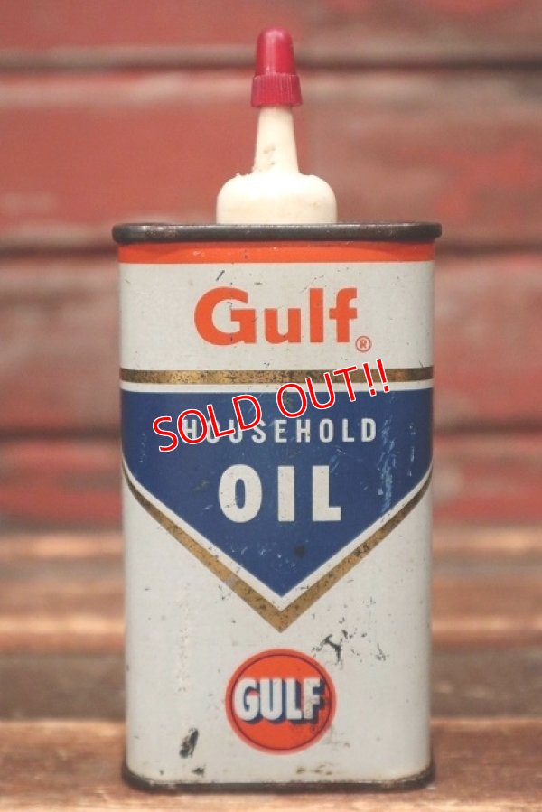 画像1: dp-220401-158 GULF / HOUSEHOULD OIL Handy Can