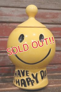 dp-220401-39 McCOY POTTERY / 1970's Smiley Face Cookie Jar