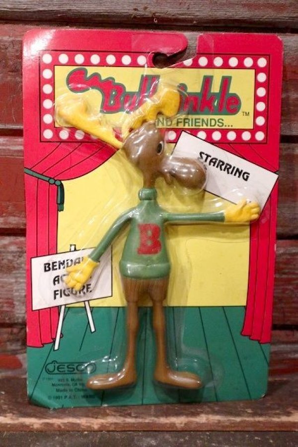 画像1: ct-220401-110 Bullwinkle / Jesco 1991 Bendable Action Figure