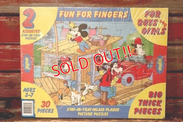 画像1: ct-220401-74 Walt Disney's / jaymar 1990's 2 Assorted Stay-In-Tray Puzzle