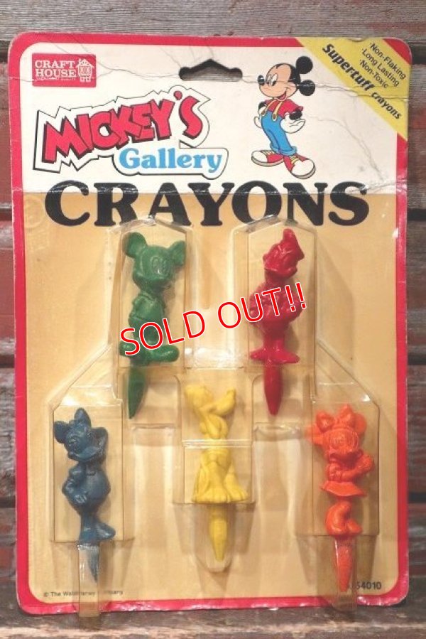 画像1: ct-220401-112 Walt Disney's / CRAFT HOUSE 1990's MICKEY'S Gallery CRAYONS