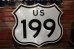 画像1: dp-220401-15 Road Sign "US 199" (1)