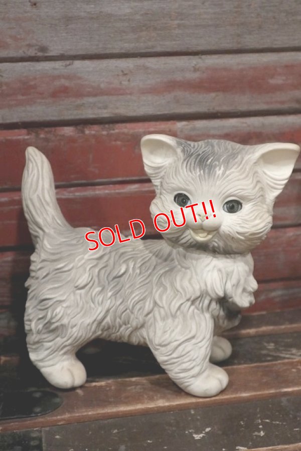 画像1: ct-220401-29 EDWARD MOBLEY / 1960's Kitten Cat Rubber Doll