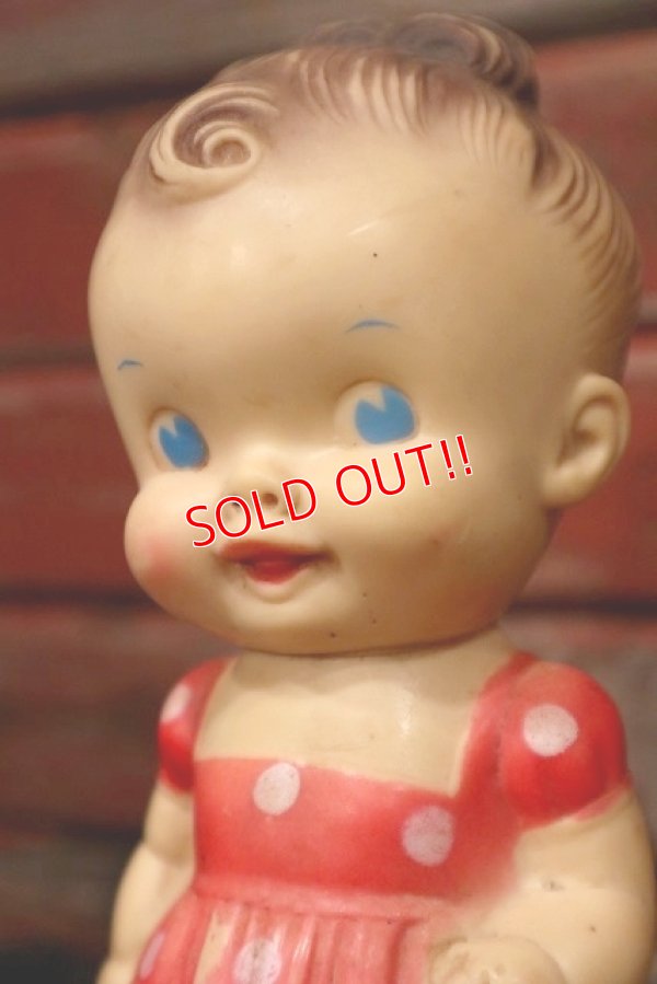 画像2: ct-220401-33 SUN RUBBER × Ruth E Newton / 1950's Chunky Girl Rubber Doll