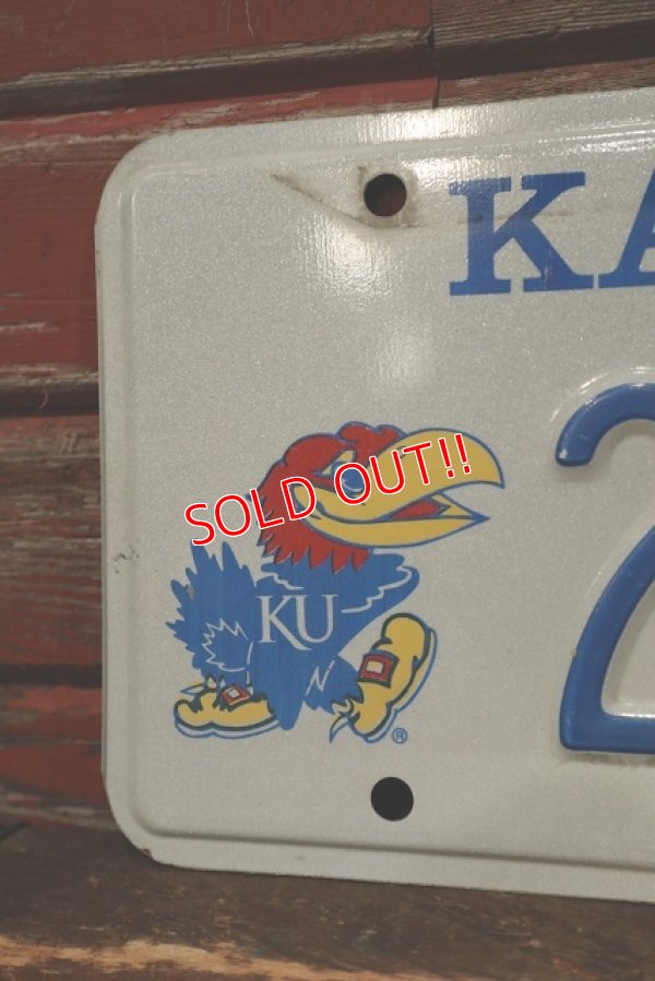 画像2: ct-220401-32 University of Kansas / KANSAS JAYHAWKS License Plate