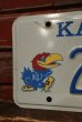 画像2: ct-220401-32 University of Kansas / KANSAS JAYHAWKS License Plate (2)