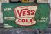 画像1: dp-220401-05 VESS COLA / 1940's Metal Sign (1)
