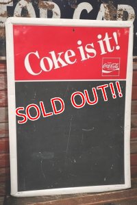dp-220401-42 Coca Cola / 1984 "Coke is it!"  Menu Chalk Board Sign