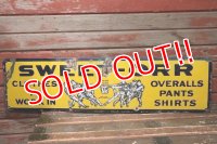 dp-220401-17 SWEET-ORR / 1930's Porcelain Sign