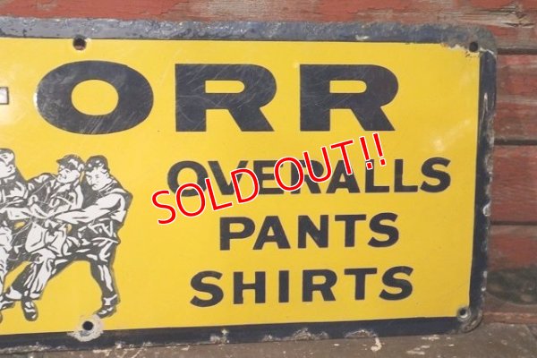 画像4: dp-220401-17 SWEET-ORR / 1930's Porcelain Sign