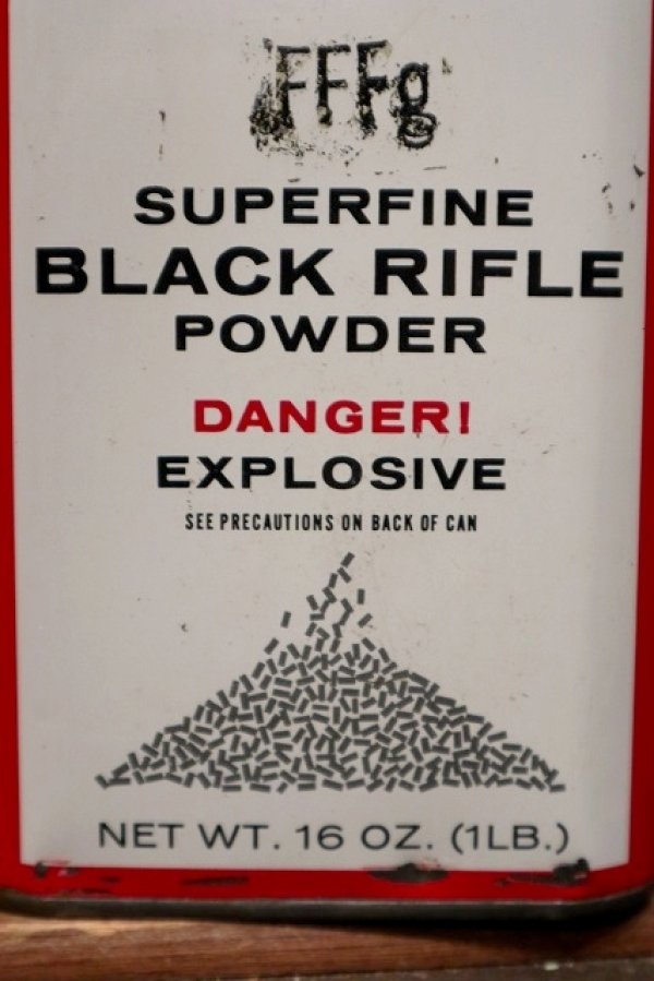 画像2: dp-220301-102 SUPERFINE BLACK RIFLE POWDER / Vintage Can