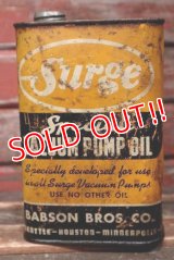 dp-220401-194 Surge / Vintage VACUUM PUMP OIL Can