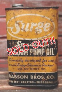 dp-220401-194 Surge / Vintage VACUUM PUMP OIL Can