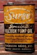 画像1: dp-220401-194 Surge / Vintage VACUUM PUMP OIL Can (1)