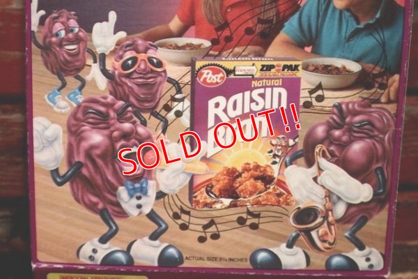 画像5: dp-220401-78 Psot × The California Raisins / Natural Raisin Bran 1988 Cereal Box