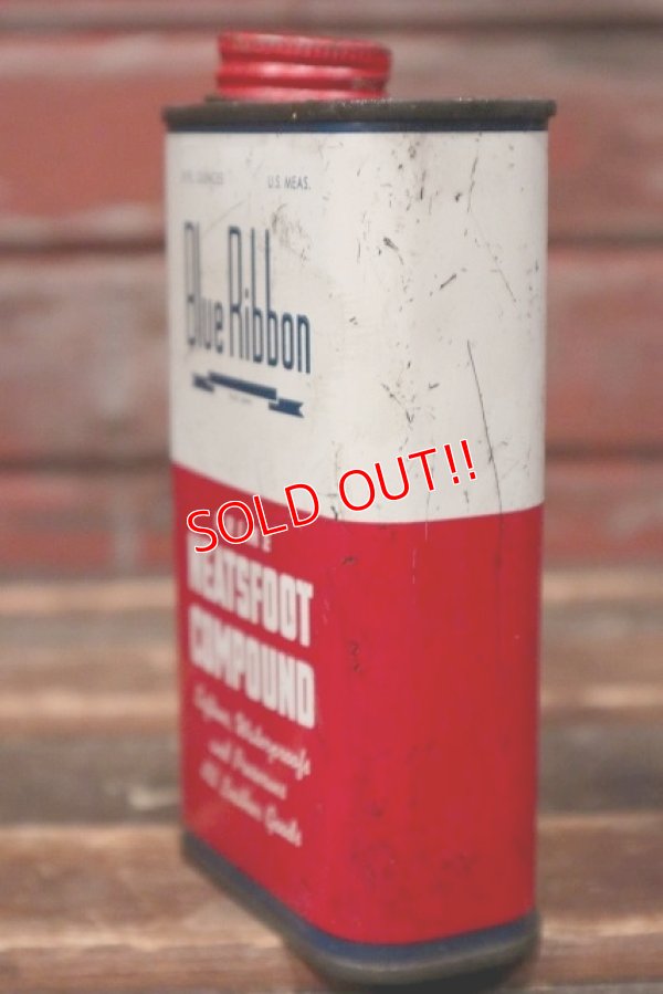 画像4: dp-220401-214 Blue Ribbon / 1950's-1960's NEATSFOOT COMPOUND Can