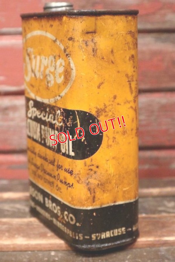 画像3: dp-220401-194 Surge / Vintage VACUUM PUMP OIL Can