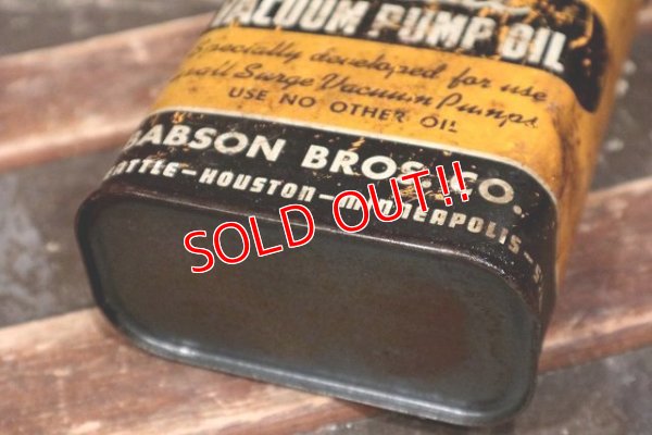 画像7: dp-220401-194 Surge / Vintage VACUUM PUMP OIL Can