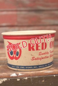 dp-220401-64 RED OWL / Vintage Wax Paper Cup
