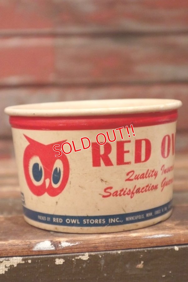 画像1: dp-220401-64 RED OWL / Vintage Wax Paper Cup