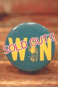 ct-220401-97 PLANTERS / MR. PEANUT Vintage Pinback "WIN"