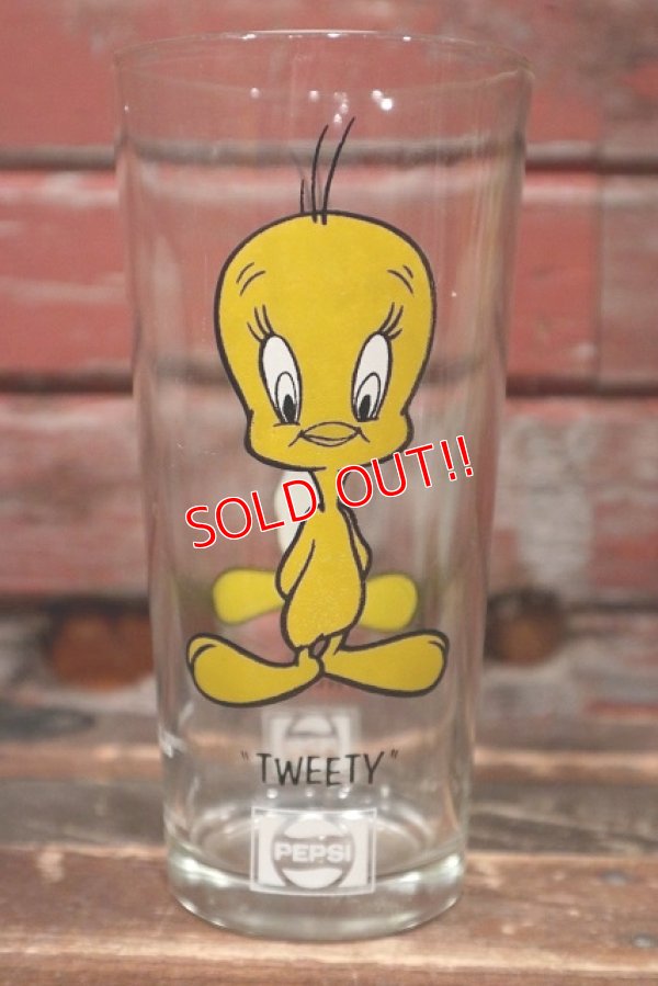 画像1: gs-220401-122 Tweety / PEPSI 1973 Collector Series Glass