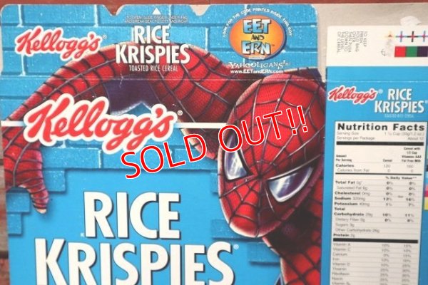画像3: ct-220401-78 Kellogg's / RICE KRISPIES 2002 SPIDER-MAN Cereal Box
