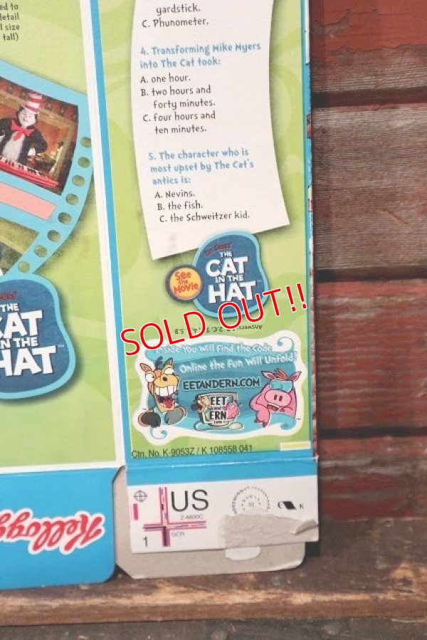 画像8: ct-220401-78 Kellogg's / RICE KRISPIES 1995 THE CAT IN THE HAT Cereal Box