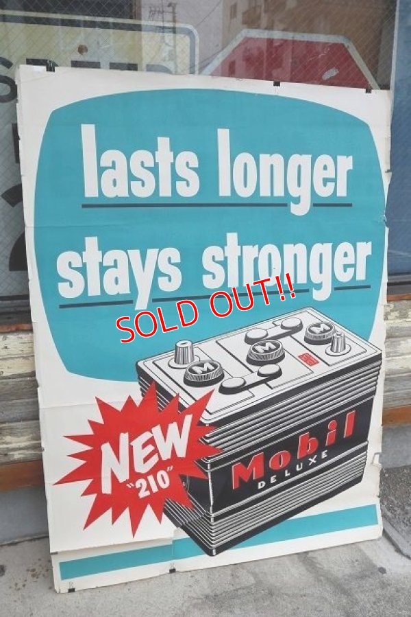 画像1: dp-220401-63 Mobil / "lasts longer stays stronger" Poster