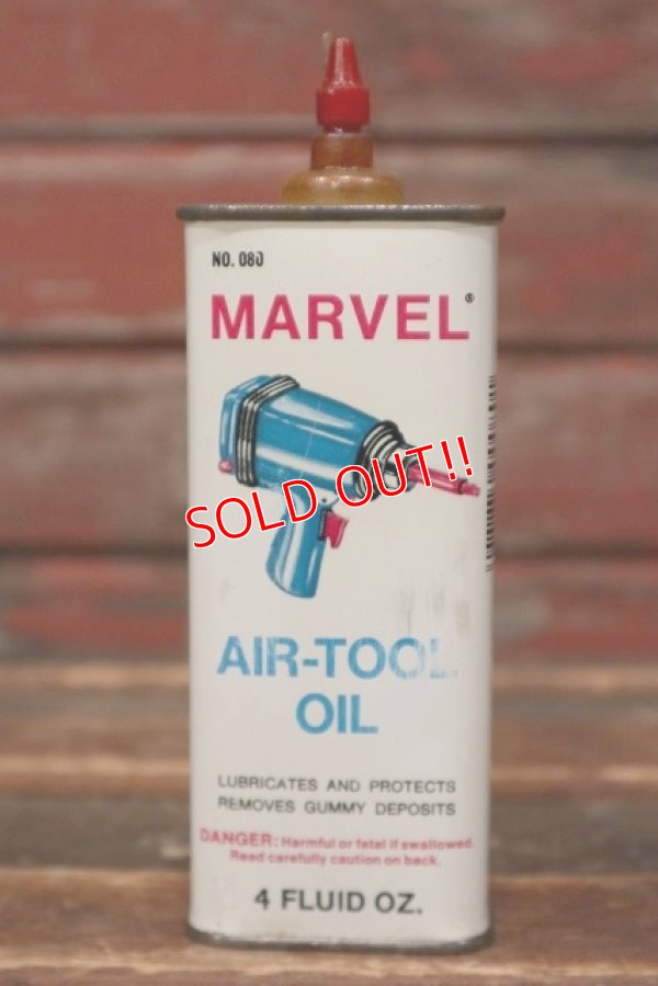 画像1: dp-220401-174 MARVEL / AIR-TOOL OIL Vintage Handy Can