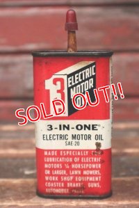 dp-220401-155 3-IN-ONE / ELECTRIC MOTOR OIL Vintage Handy Can