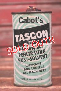 dp-220401-181 Cabot's TASGON / PENETRATING RUST-SILVENT Vintage Handy Can