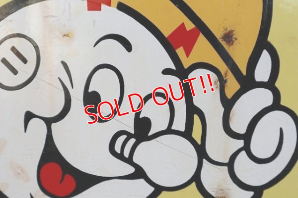 画像3: ct-220501-01 Reddy Kilowatt / 1960's Massachusetts Electric Porcelain Sign