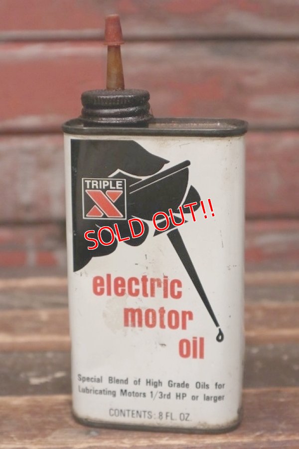 画像1: dp-220401-137 TRIPLE X / electric motor oil Vintage Can