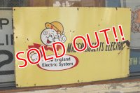 ct-220501-01 Reddy Kilowatt / 1960's Massachusetts Electric Porcelain Sign