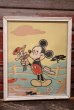 画像1: ct-220501-30 Mickey Mouse / 1960's Wall Picture (1)