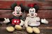 画像1: ct-220401-50 Mickey Mouse & Minnie Mouse / 1970's Rag Doll Set (1)