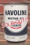 dp-220401-89 TEXACO / HAVOLINE MOTOR OIL One U.S. Quart Can