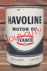 dp-220401-89 TEXACO / HAVOLINE MOTOR OIL One U.S. Quart Can
