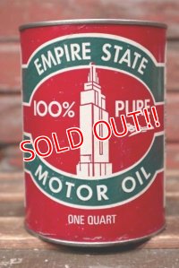 dp-220301-76 EMPIRE STATE / 1950's MOTOR OIL One U.S. Quart Can