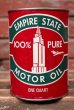 画像1: dp-220301-76 EMPIRE STATE / 1950's MOTOR OIL One U.S. Quart Can (1)