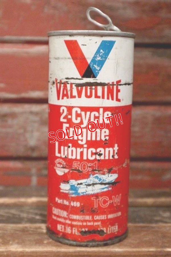 画像1: dp-220401-218 VALVOLINE / 2-Cycle Engine Lubricant 16 FL.OZ Can