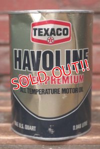 dp-211210-52 TEXACO / HAVOLINE SUPER PREMIUM OIL One U.S. Quart Can