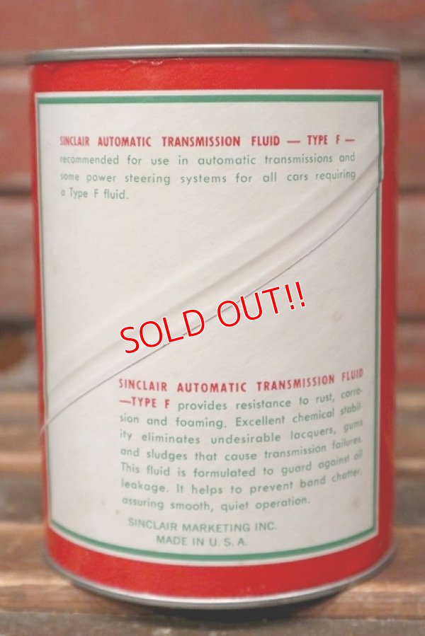 画像3: dp-220301-72 Sinclair / AUTOMATIC TRANSMISSION FLUID One U.S. Quart Can