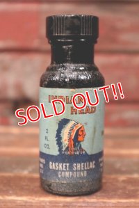 dp-220501-06 INDIAN HEAD / 1950's Gasket Shellac Compound Bottle